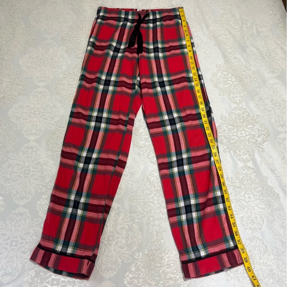 Victorias Secret Red Plaid Pajama Pants With Pockets Size Small - Picture 5 of 6